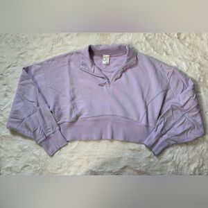Aerie Offline Light Purple Women's Quarter-Zip Sweatshirt